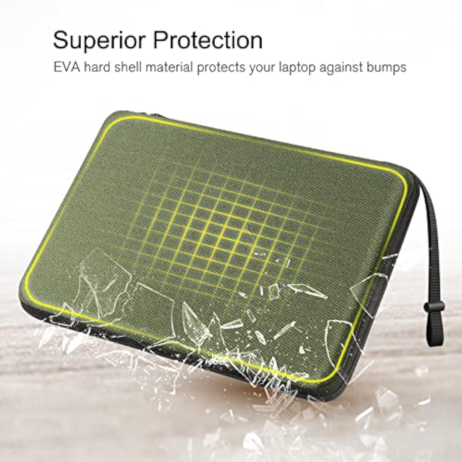 Hard Laptop Sleeve Case For 15.3 Inch Macbook Air M4 M3 M2 2025 2024, 16.2 Inch Macbook Pro M4/M3/M2/M1 Pro/Max A2991 A2780 A2485 A2141, Waterproof Case For Surface Laptop/Book, Olive