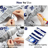 35Pcs Galaxy Wars Party Favors, Banner, Cake Topper, Balloons & Lightsabers