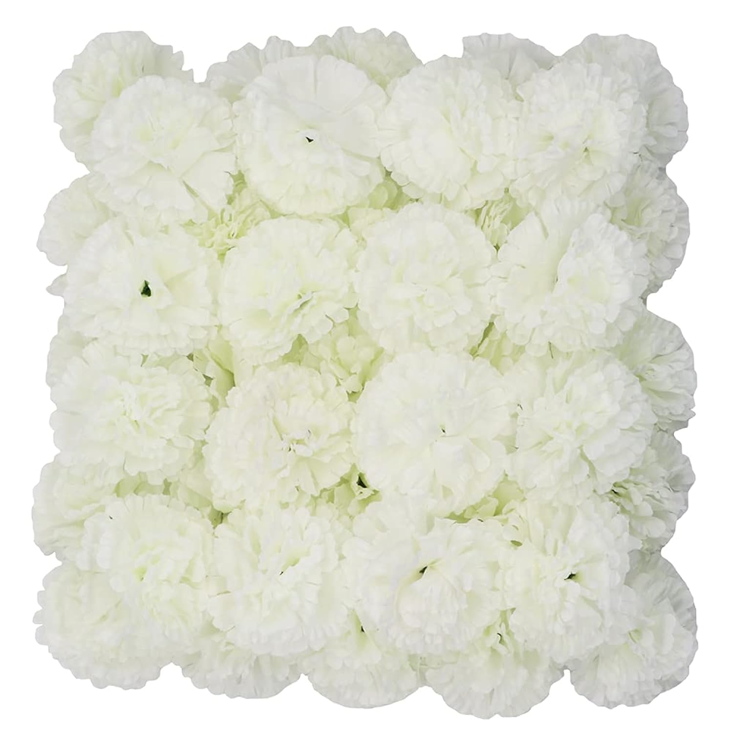 50 Pack Artificial Silk Carnation Picks ?Artificial Flowers Carnation Heads With Stems For Diy Flower Wall Wedding Bouquets Centerpieces Arrangements Decorations (Ivory White)