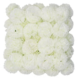 50 Pack Artificial Silk Carnation Picks ?Artificial Flowers Carnation Heads With Stems For Diy Flower Wall Wedding Bouquets Centerpieces Arrangements Decorations (Ivory White)