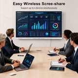 Interactive Smart Board For Classroom, 55 8+128 Gb Electronic Digital Whiteboard Built-In Android Os & Open App Ecosystem - 4K Touchscreen Smartboard For Home Office School Studio Display