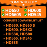 Replacement Earpads For Hd650, Hd660 S, Hd600, Hd6Xx, Hd58X, Hd580, Hd565, Hd545, Hd535 Headphones By - Deeper Inner Hole I Noise Isolation Memory Foam (Hybrid Velour)