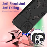 2in1 Phone Case for iPhone 14 Pro Max Women's Butterfly Design Cute Girly Aesthetic Black Butterfly Pattern with Camera Cover for Apple iPhone 14 Pro Max