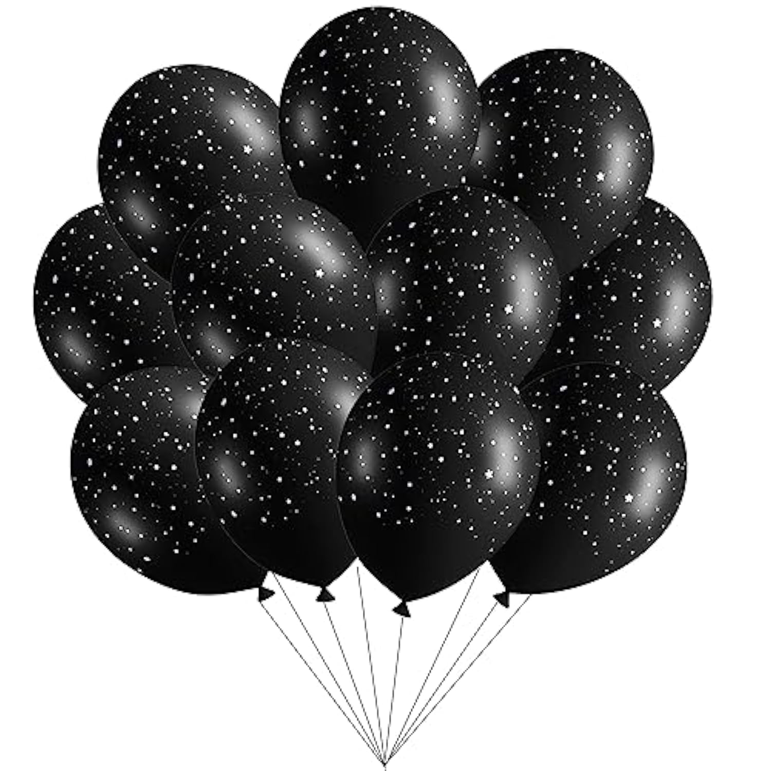 40pcs Galaxy Balloons Outer Space Party Decor Black Star Balloons for Kids