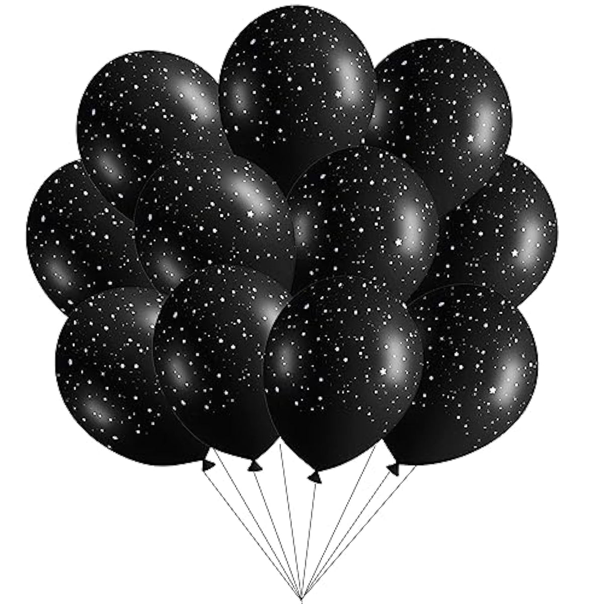 40pcs Galaxy Balloons Outer Space Party Decor Black Star Balloons for Kids