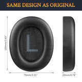 Earpads For Tozo Ht2/Ht 2 Headphones, Ear Pads Cushions With Softer Protein Leather, Noise Isolation Foam - Black