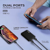 5000Mah Mini Power Bank Small Portable Charger For Heated Vest Jacket Battery Pack For Iphone Samsung Cell Phone With Dual Usb Output, Lightweight Rechargeable Power Pack 5V 2.1A For Travel