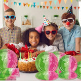 Pink And Green Party Decorations Happy Birthday Plates And Napkins 40Pcs Disposable Paper Tableware Set For Women Girls Party Birthday And Baby Shower Halloween Decorations