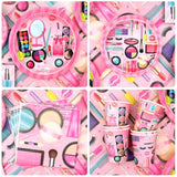 Spa Birthday Party Decoration - Makeup Party Favors, Plates Cups Napkins Tablecloth Cutlery Backdrop Balloons Arch Cake Toppers For Girls Women Slumber Pamper Spa Birthday Party Supplies