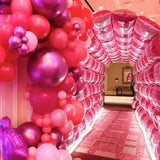 Metallic Hot Pink Foil Balloon Arch Kit – Square Mylar Balloons for Party Backdrops & Events