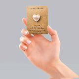 Valentine'S Day Gift, 24 Sets Pocket Hug?Heart-Shaped Natural Crystal Stone Card, Party Gift Exchange