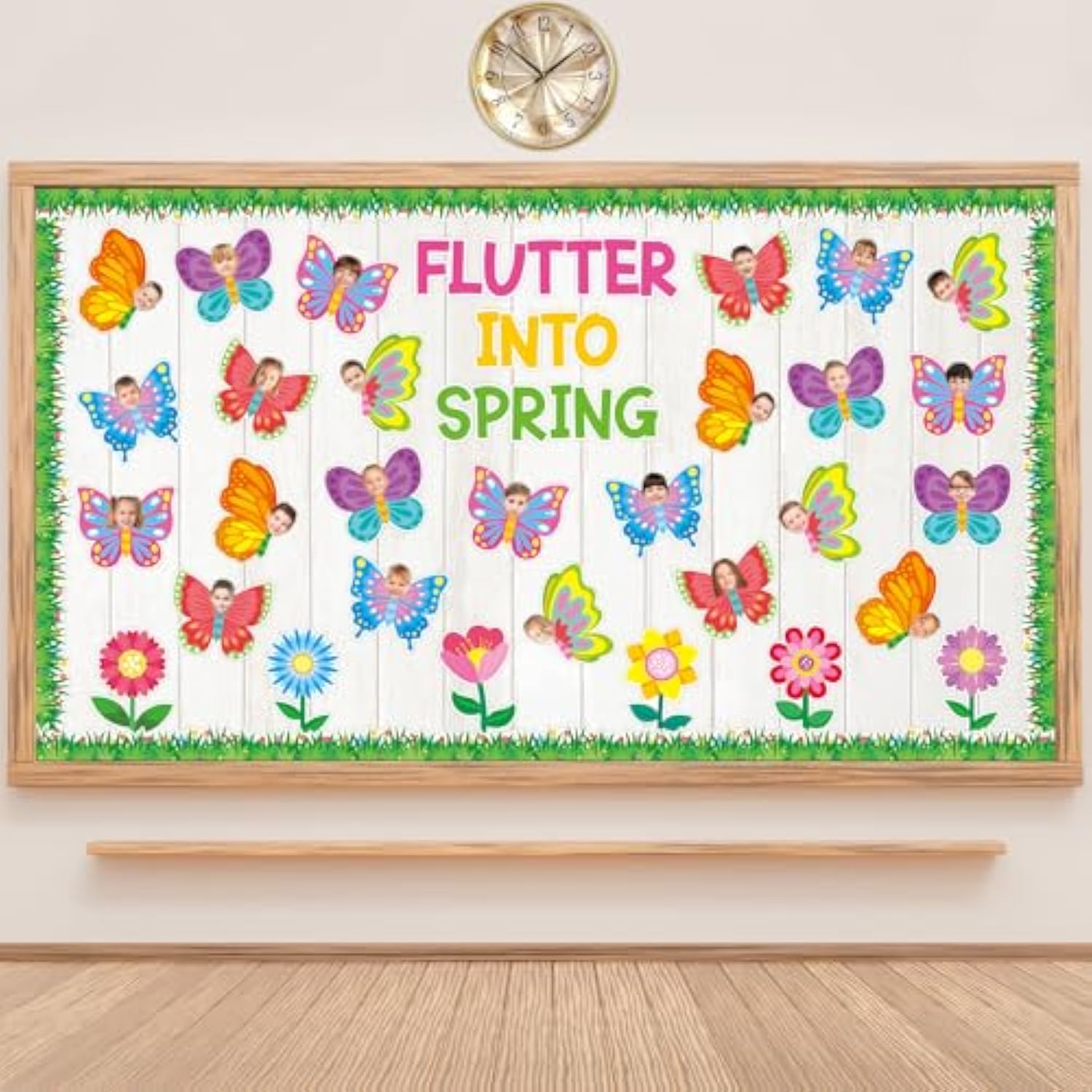 36 Pcs Spring Flower Cutouts Springtime Bloom Floral Cutouts For Spring Classroom Bulletin Board School Tea Party Decoration Diy Art Craft (Flower)