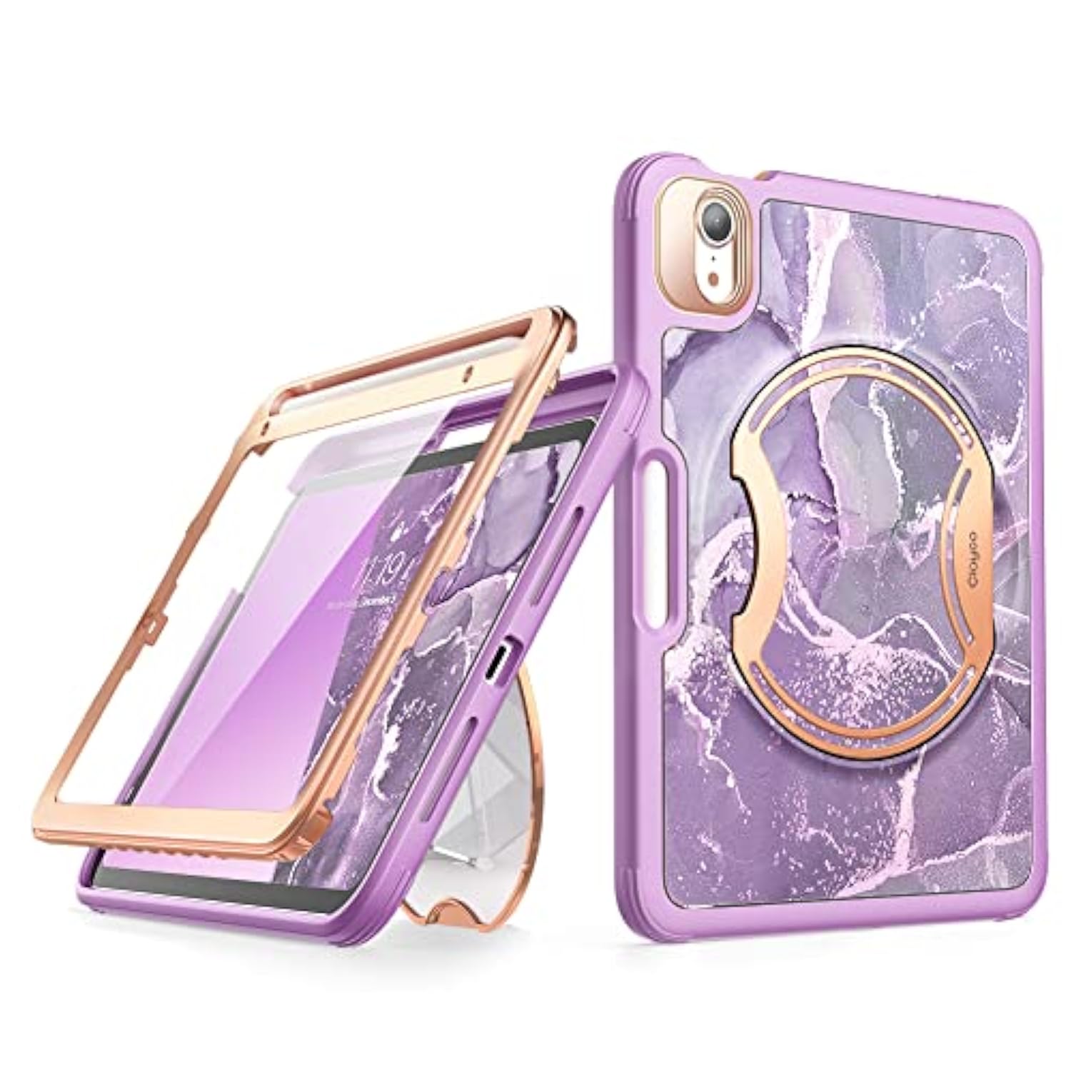Nebula Case For Ipad Mini 6 (2021) With [Built-In Screen Protector] [Kickstand