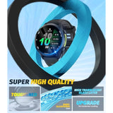 (5+3) Compatible For Garmin Forerunner 970/570 47Mm, 5 Pack Watch Screen Protector + 3 Pack Dust Plug, Pmma And Pet (Not Tempered Glass) Ultra Thin Hd Full Coverage 3D Curved Edge Anti-Scratch