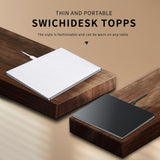 Wired Touchpad Supports Multi Gesture Control, Wired Trackpad Mouse With Multi-Touch Navigation Glass Touch Surface + Aluminum Alloy Shell For Windows 7/10/11 Laptop Notebook Computer (Silver)