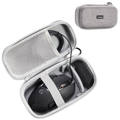 Hard Travel Mouse Case Compitable With Logitech G Pro X Superlight, Gpx2, G305, G502, G703, Mx Master 3S/3, M720, Mx Anywhere 2S/3/3S, Fits Wired Wireless Gaming & Productivity Mice (Grey)