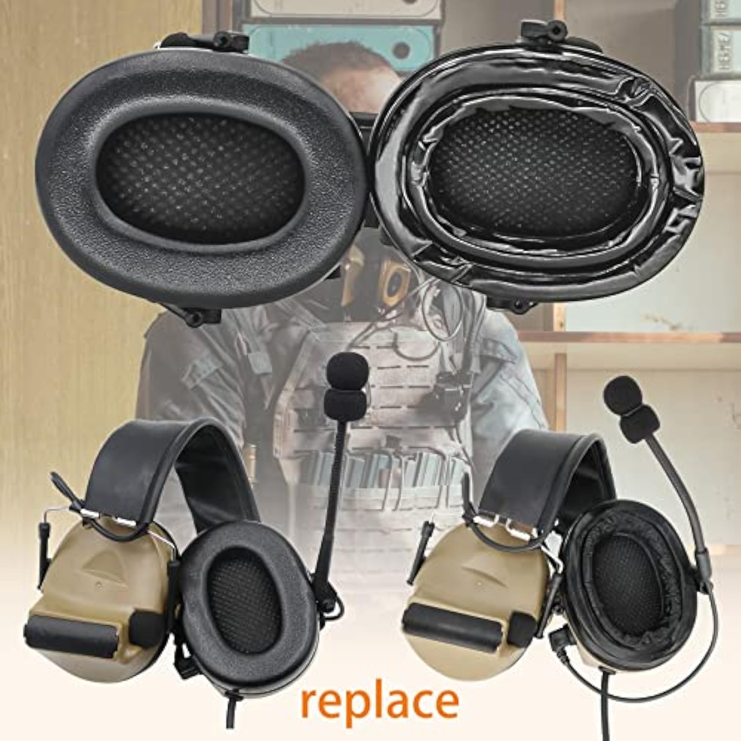 Gel Earpads Compatible With Comtac Headsets Tactical Headsets,Gel Seal For Comta Ear Protection