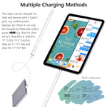 Pencil (1St Generation) For Ipad 2018-2025, Stylus Pen For Ipad With 10X Fast Charge, Tilt Sensitivity, Palm Rejection, Drawing Pen Compatible With Ipad 6~11Th, Mini 5/6, Air 3~5/M2 M3, Pro 11/12.9/M4
