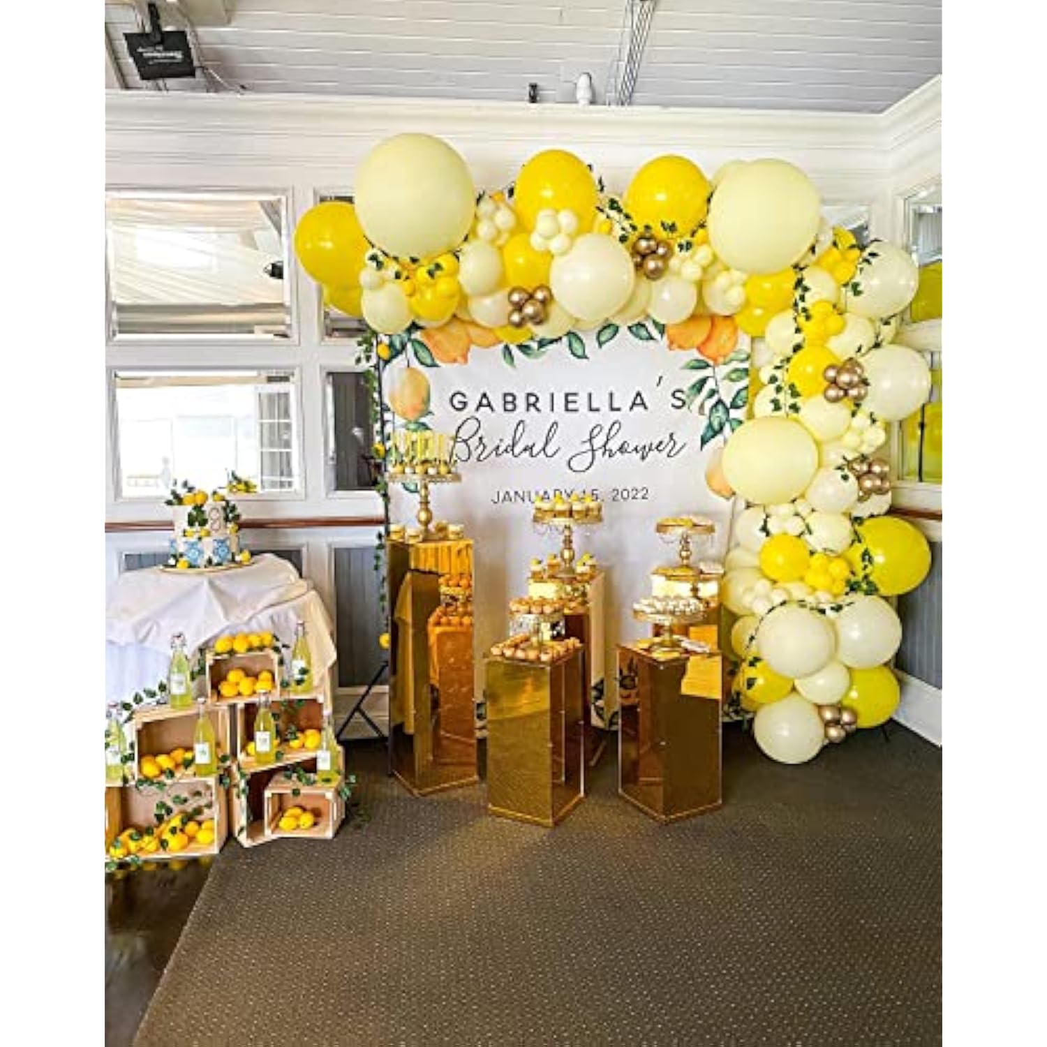 Daisy Bee Balloon Garland Kit: Yellow & Gold Party Decor (124pcs)