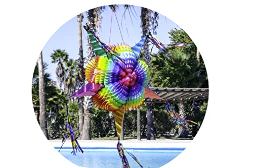 32" In Multicolored Mexican Star Pinata for Birthday Parties