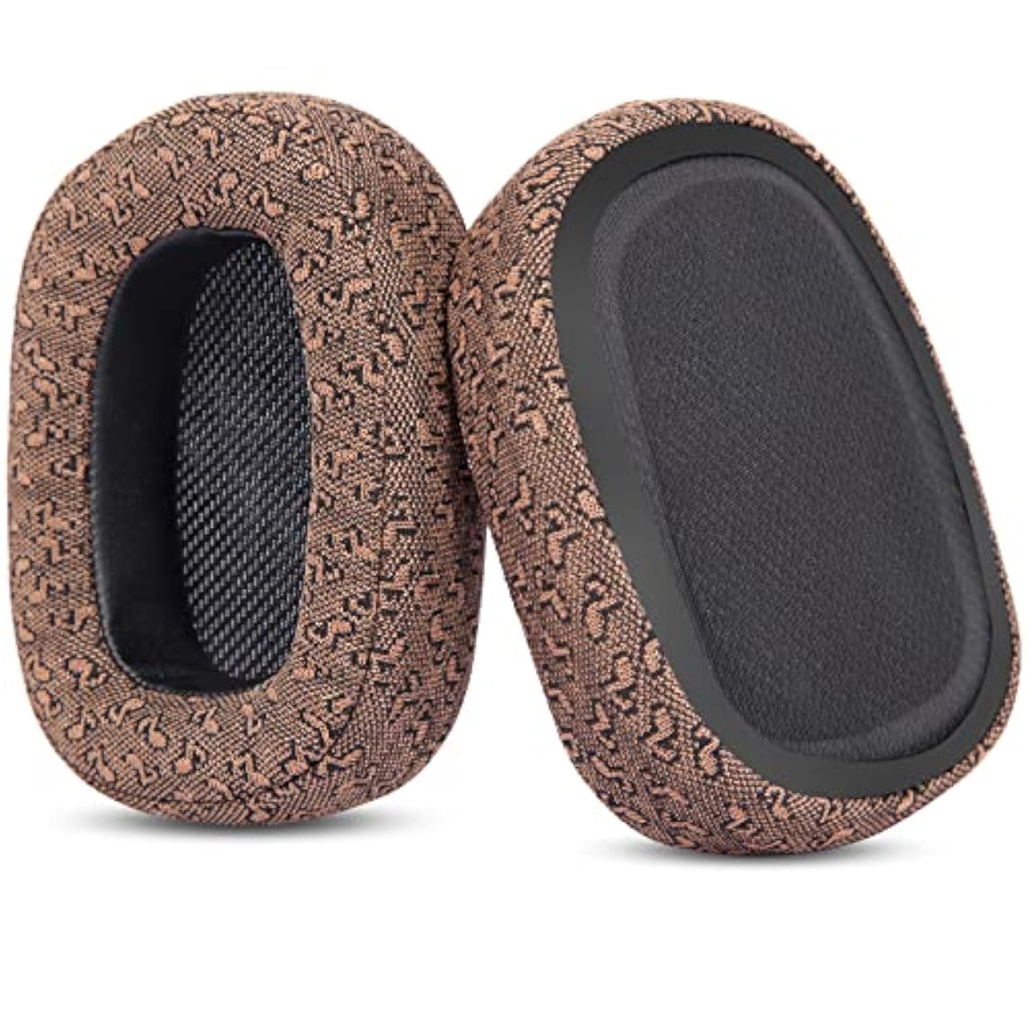 G933 G633 Replacement Earpads Ear Cushions Compatible With Logitech G933S G633S G935 635 Gaming Headset Upgrade Ear Pads Parts (Brown Fabric+Headband)