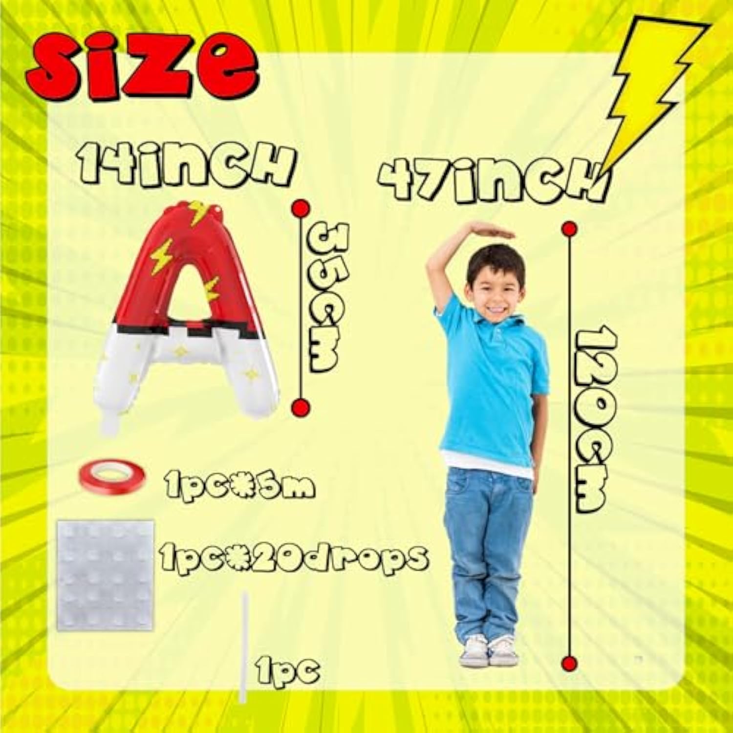 Red & White Cartoon Theme Happy Birthday Foil Balloons for Kids' Parties & Anniversaries