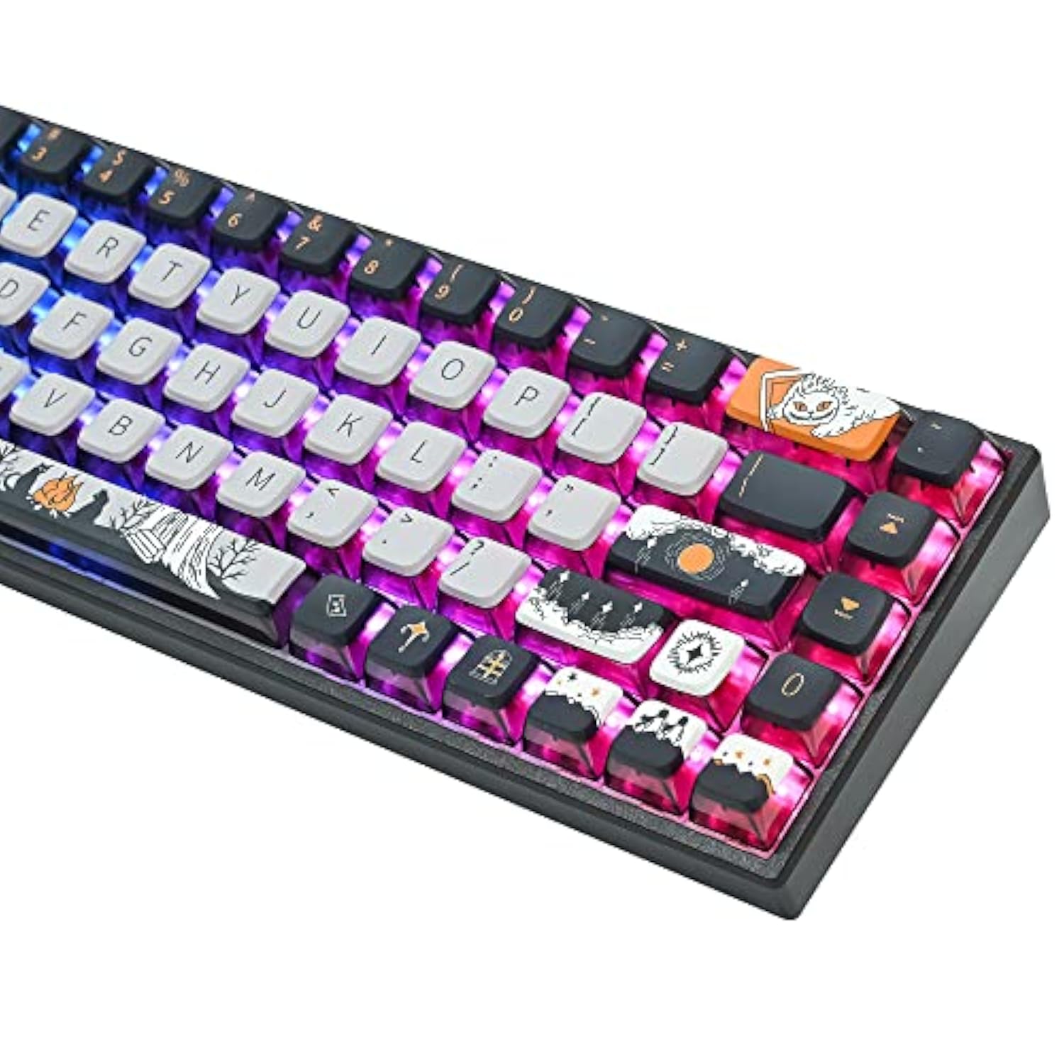 150-Key Carbon Keycaps Asa Profile Pbt Key Cap Set For Cherry Mx Gateron Kailh