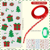600 Pcs Christmas Cookie Bags Christmas Snack Bag With 50 Yd Ribbon Cellophane Gift Bags For Xmas Goodie Arts Crafts Flower Wrapping Party Favor Supplies