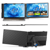 Laptop Screen Extender - 14 Ultra Thin And Light Travel Monitor For Laptop Fhd 1080P Portable Second Monitor Ips Screen Display Plug & Play For Mac Windows Android Ios