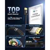 Displayport 2.1 Cable 10Ft, Dp 2.0 Cable [16K@60Hz,8K@120Hz, 4K@240Hz, 2K@360H