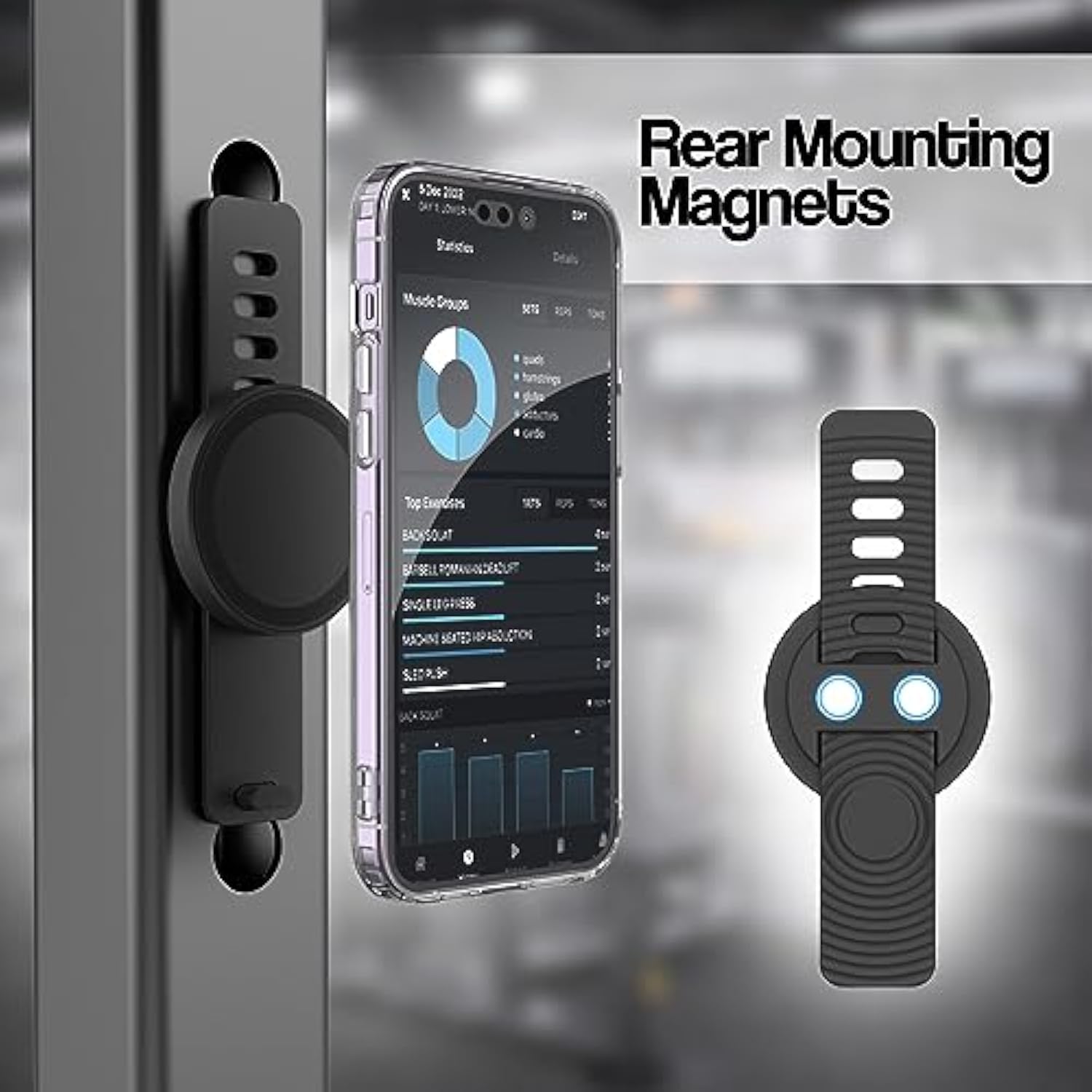 Grip-X Magnetic Magsafe Phone Mount for Gym, Bikes, Strollers iPhone 13-16