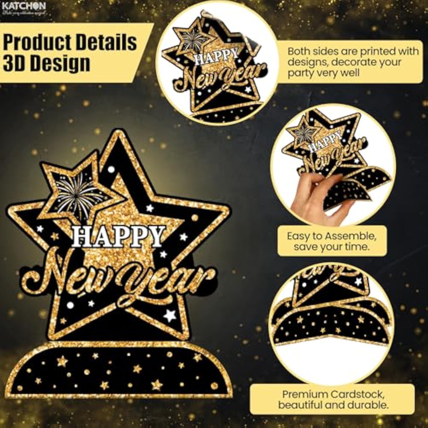 10 Pc Huge 2026 New Year Table Centerpieces for Party Decorations