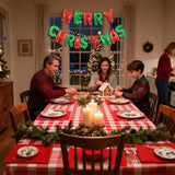 Merry Christmas Balloon Banner Red And Green Letters Merry Christma Balloons For Christmas Foil Balloons Party Decorations