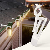 All In One Christmas Light Clip, Universal Gutter And Shingle Clip For C7, C9 And Mini Lights, 100 Pack
