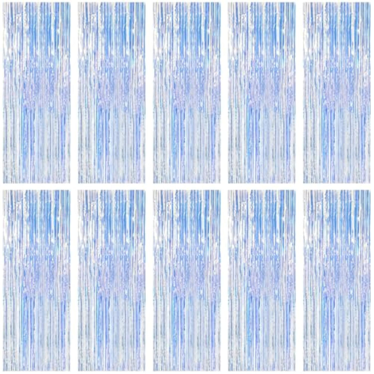 10 Pack Iridescent Backdrop Party Decorations Tinsel Curtain Party Backdrop Foil Fringe Birthday Decorations Photo Booth Streamer Backdrop Pink Theme Bachelorette Graduation Party Decorations