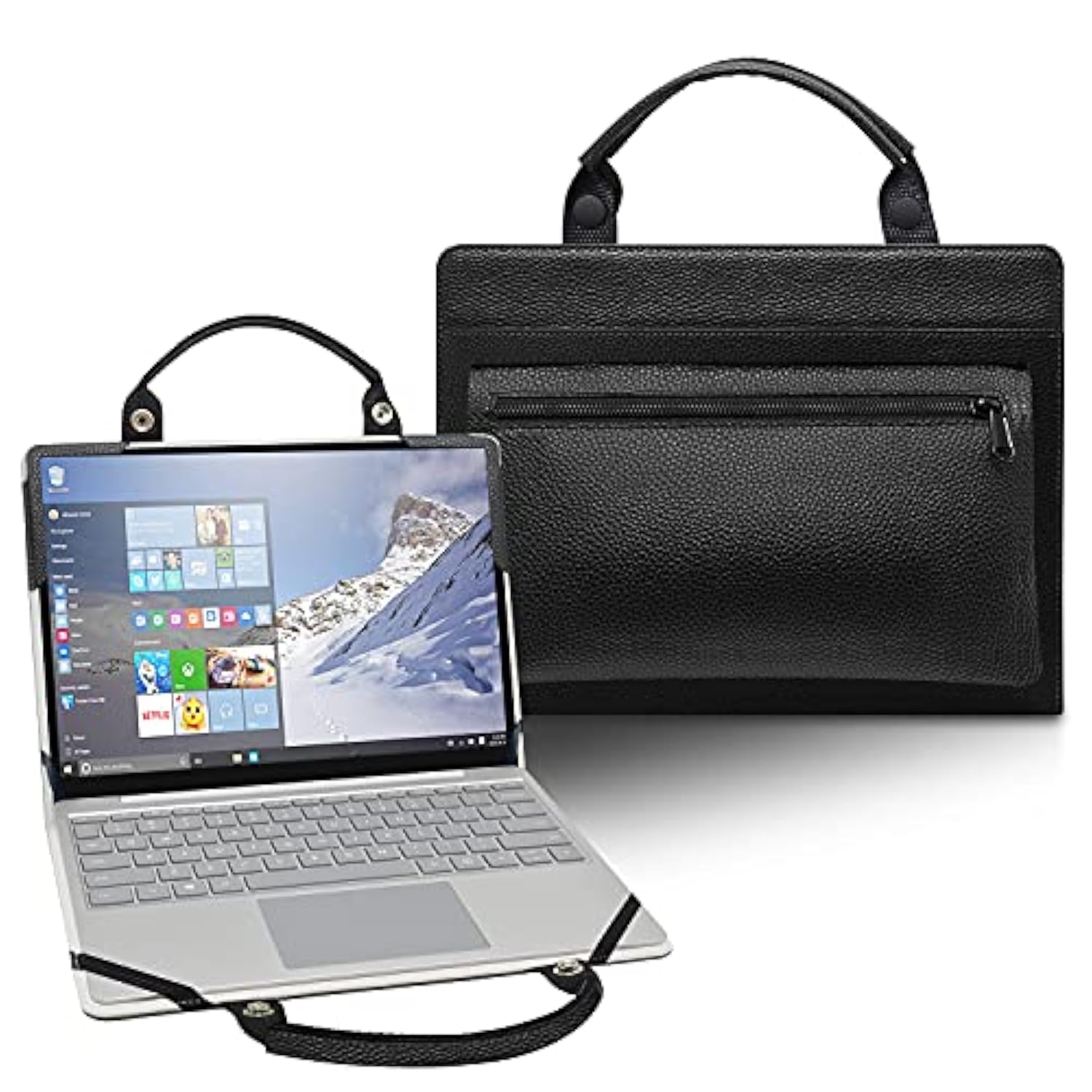 2 In 1 Protective Case Cover Sleeve + Portable Bag For 15.6" Dell Xps 15 9500 9510 9520/Dell Precision 5550 5560 5570 Laptop [Not Fit Dell Xps 15 9570 9560 9550/Xps 15 2-In-1 9575],Black