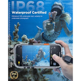 For Iphone 16 Pro Max Case Waterproof With Magsafe, Built In Camera Control [Screen Protector] [Lanyard], Ip68 Military Full Body Shockproof, For Water Sports Outdoor Work, 6.9" Frosted Black