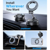For Magsafe Car Mount?Strongest Suction?Nano Gel Suction Cup Vacuum Magnetic Phone Holder For Car Dash?Strongest Magnetic?Suction Cup Cell Phone Holders For Your Car For Iphone 16 15 14 13 12