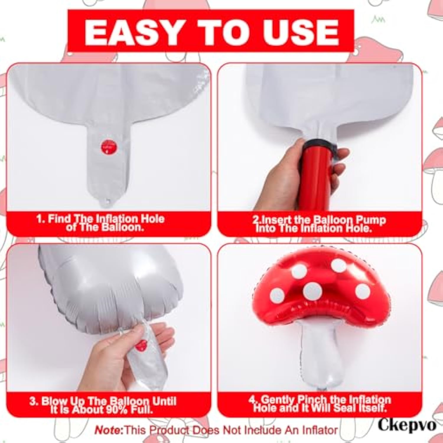 6Pcs Large Mushroom Balloons Mushroom Party Decorations,31 Inch Mushroom Decor Foil Balloons,Mushroom Balloon For Wedding Celebration Forest Plant Themed Party (A-Red)