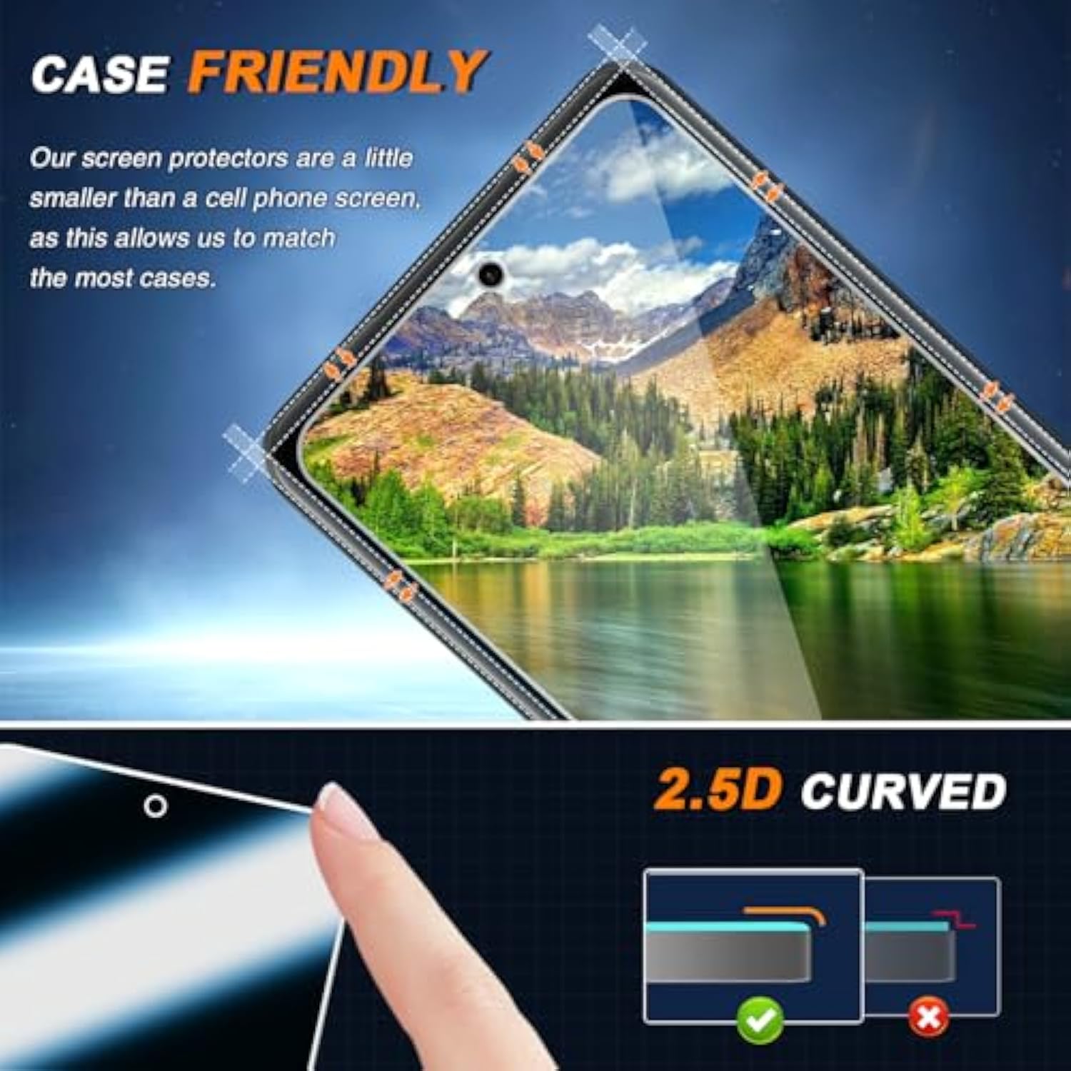 [3-Pack Privacy Screen Protector For Motorola Moto G Stylus 5G 2025 Tempered Glass, Bubble Free, Easy To Install, 9H Hardness