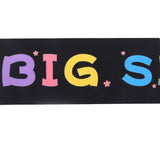 Big Sister Sash Black Stain Baby Shower Sash For Baby Shower Big Sister To Be Party Decorations