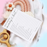 Hilarious Baby Shower Games, Who Knows Mommy Best & Would Mommy Rather Double-Sided Games, Minimalism Baby Shower Decorations Favors Ideas-25 Pcs 5X7 In -B01