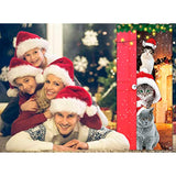 Funny Cats Merry Christmas Door Banner - Santa Cats Xmas Decoration