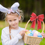 Red Wired Edge Ribbons 2.5" 10 Yards, Spring Solid Wired Edge Decorati