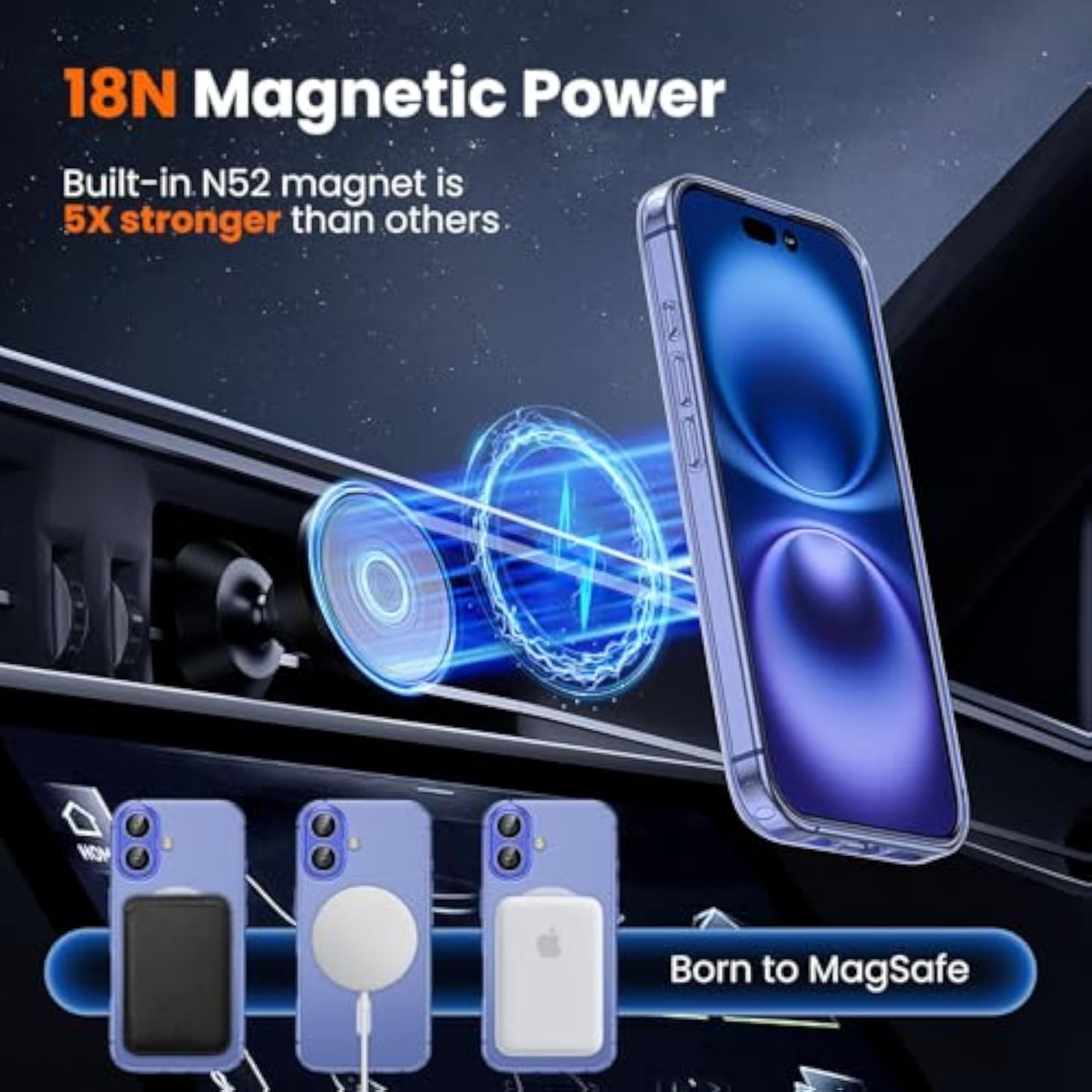 3 In 1 For Iphone 16 Case Clear With Magsafe, Not Yellowing, Screen Protector*1 Camera Lens Protector*1, Military-Grade Protection For Iphone 16 Phone Case 6.1 Inch Clear