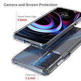 Slim Shockproof Protective Cover For Motorola Moto Edge 2021 - Crystal Clear Tpu Bumper Case