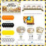 Construction Birthday Party Supplies 251 Pcs Construction Birthday Banner Balloons Plates Napkins Cups Tablecloth Set For Kids Dump Truck Excavator Party Decorations