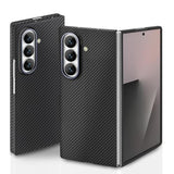 For Samsung Galaxy Z Fold 7 Case, 600D Carbon Fiber Fold 7 Case With Precision Full Camera Protection, Ultra-Slim Aramid Fiber Phone Cover With Nonslip Case-Less Touch Feeling?Matte Black?
