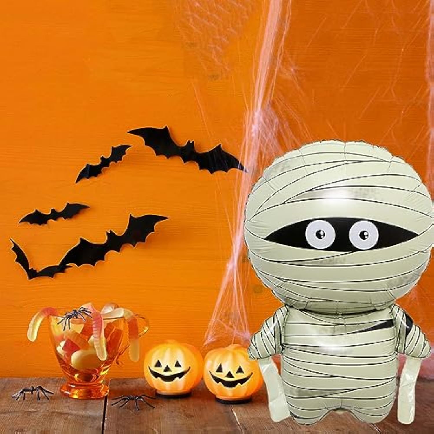 5Pc 30" Halloween Mummy Foil Balloons – Party Decorations