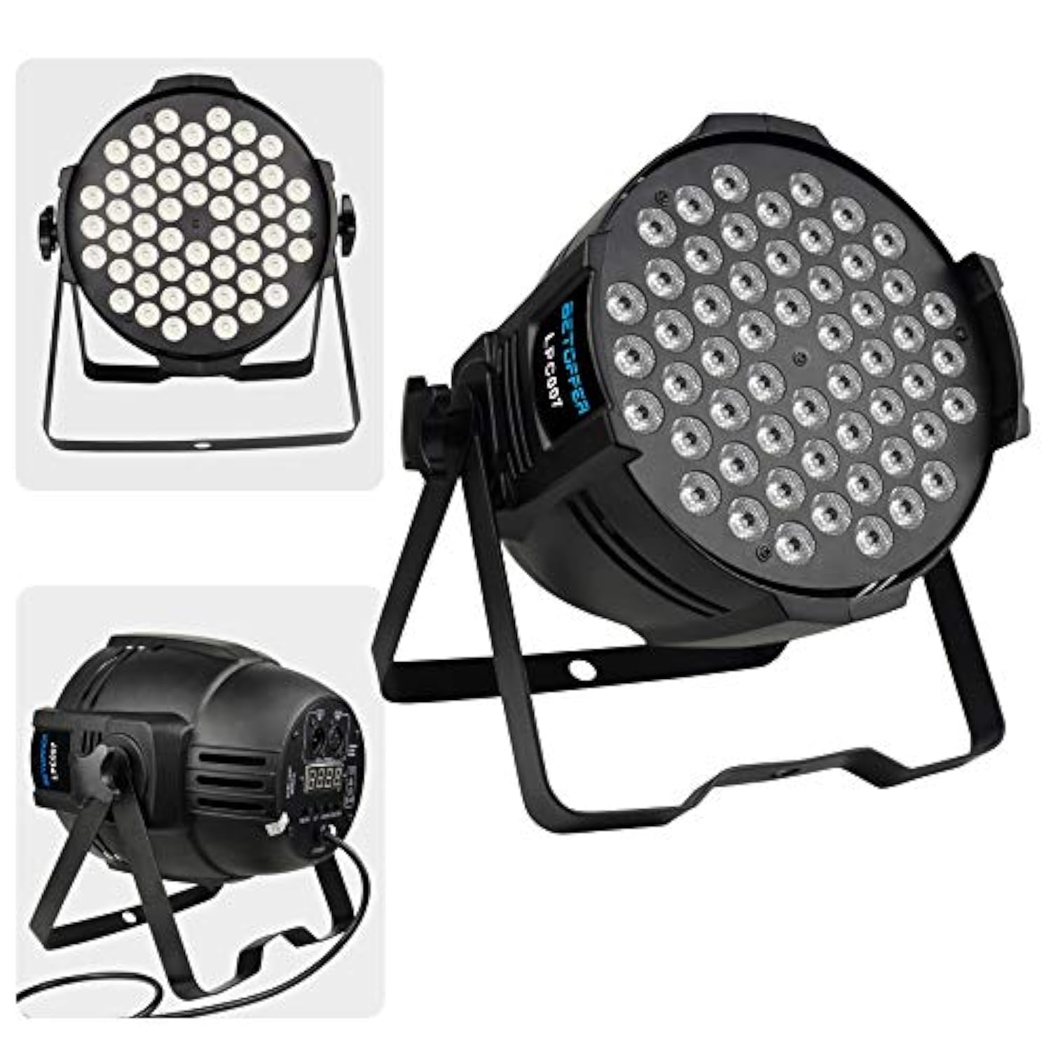Dj Lights Dmx Sound Activated, 54 X 3W Led Par Lights Rgb Stage Light Dmx, Dj Par Lighting For Church, Concert, Wedding, Party, Bar, Stage Lighting (1)